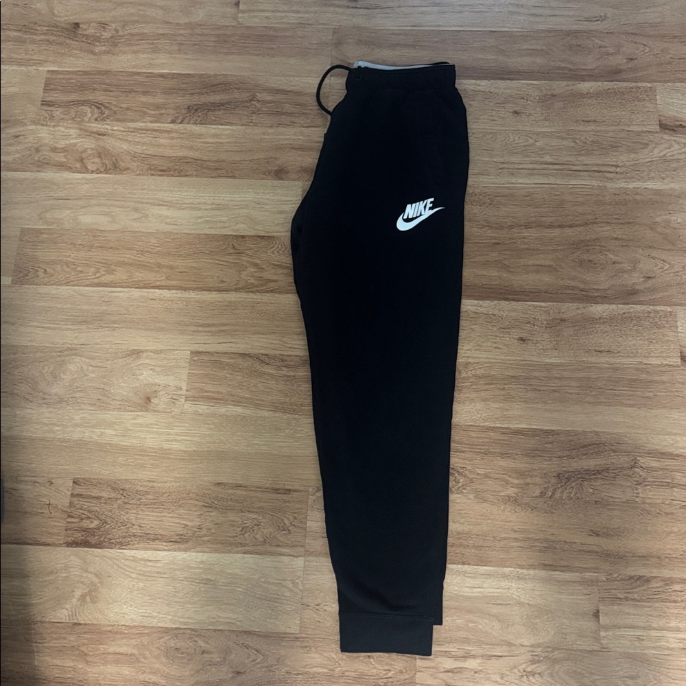 Nike Black Sweatpants with White Logo